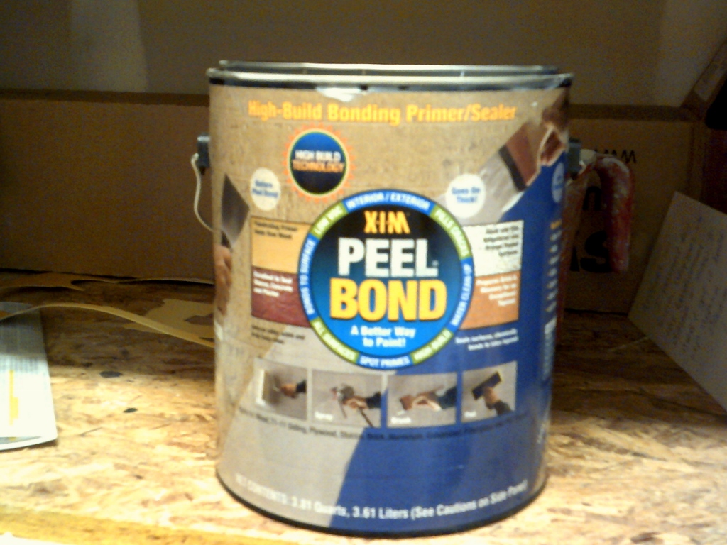 Picture of a can of Peel Bond