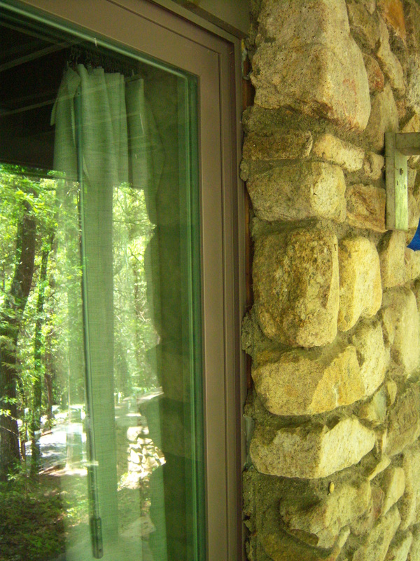 Sliding glass door with gaps in installation