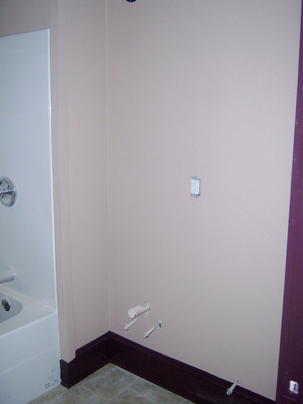 Batthroom sink installation