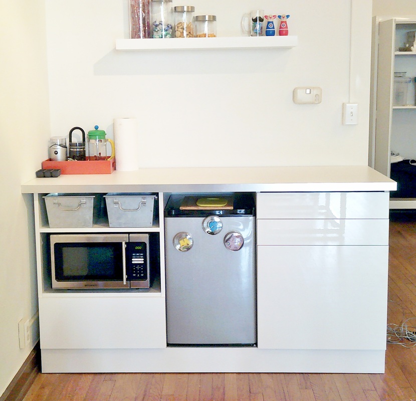 Picture showing kitchenette installed