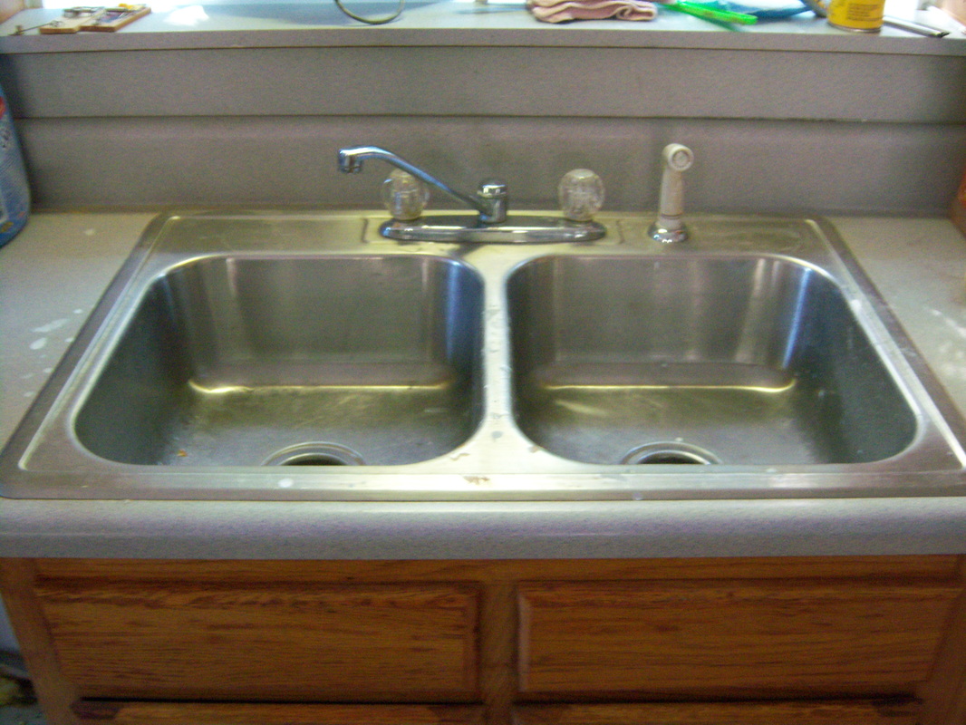Replace old style outdate kitchen faucet