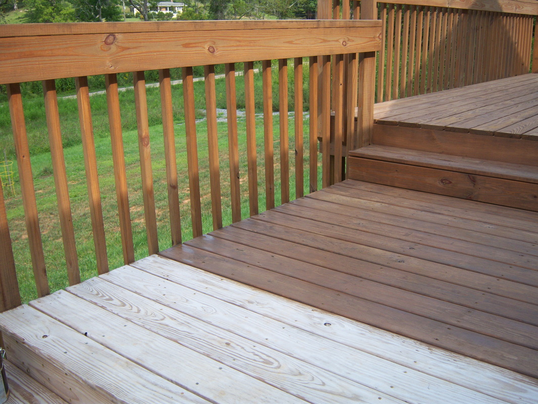 Deck staining project
